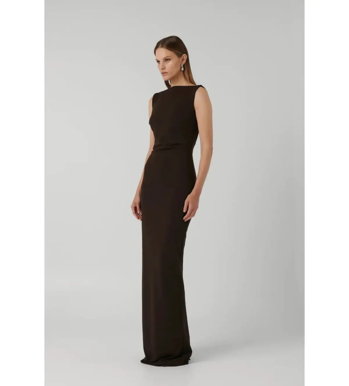 Effie Kats Coffee Verona Gown in Brown Size Small/ AU 8 - Image 2