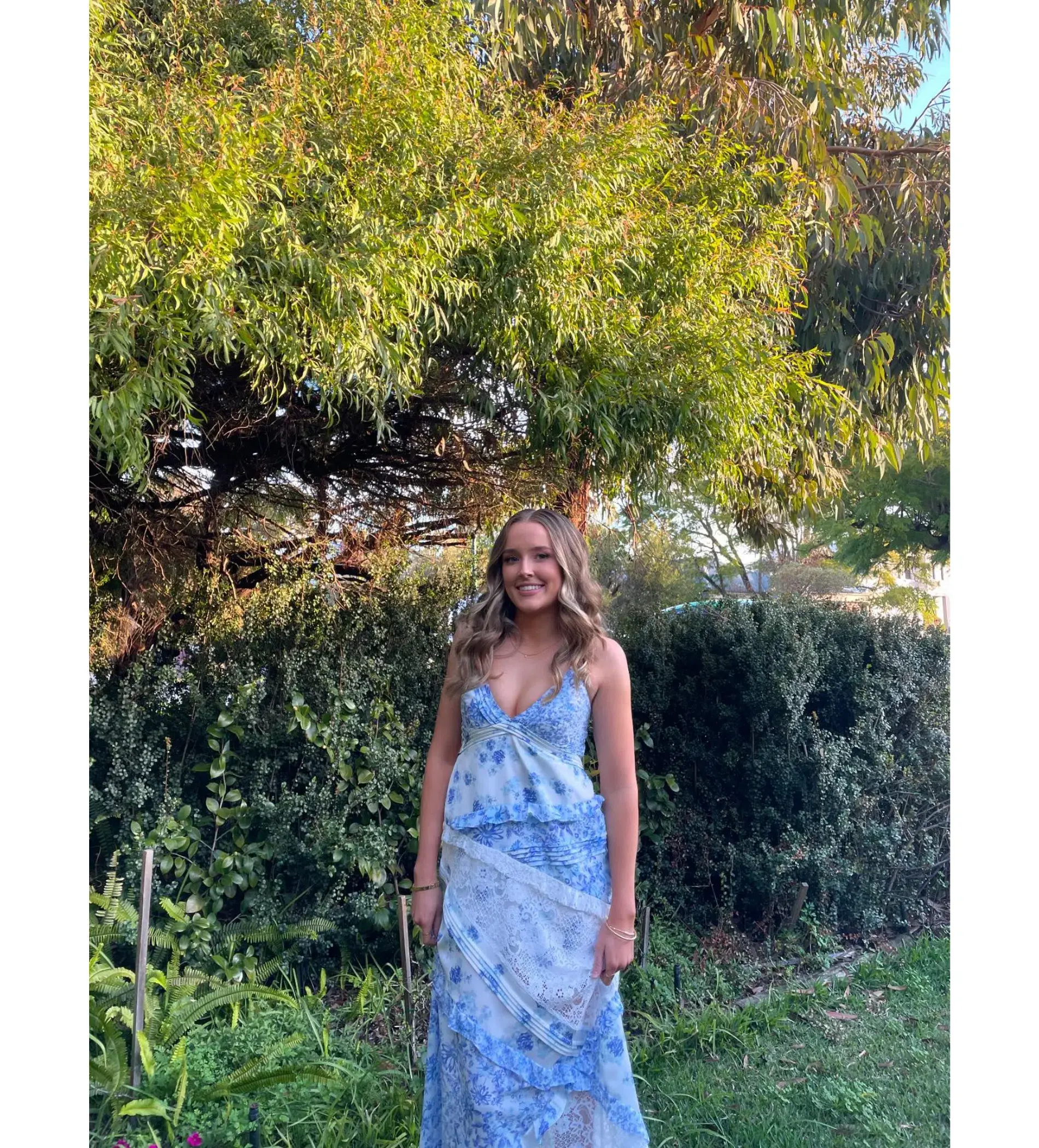 For Love & Lemons Blue Rosalyn Maxi Size XS / AU 6 - Image 3