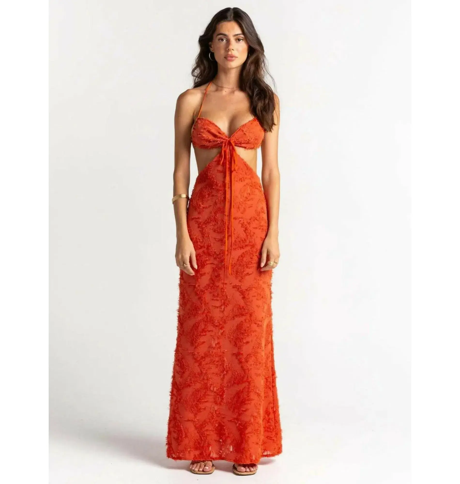 Arcina Ori Kara Dress Burnt Orange Size XS / AU 6 - Image 1