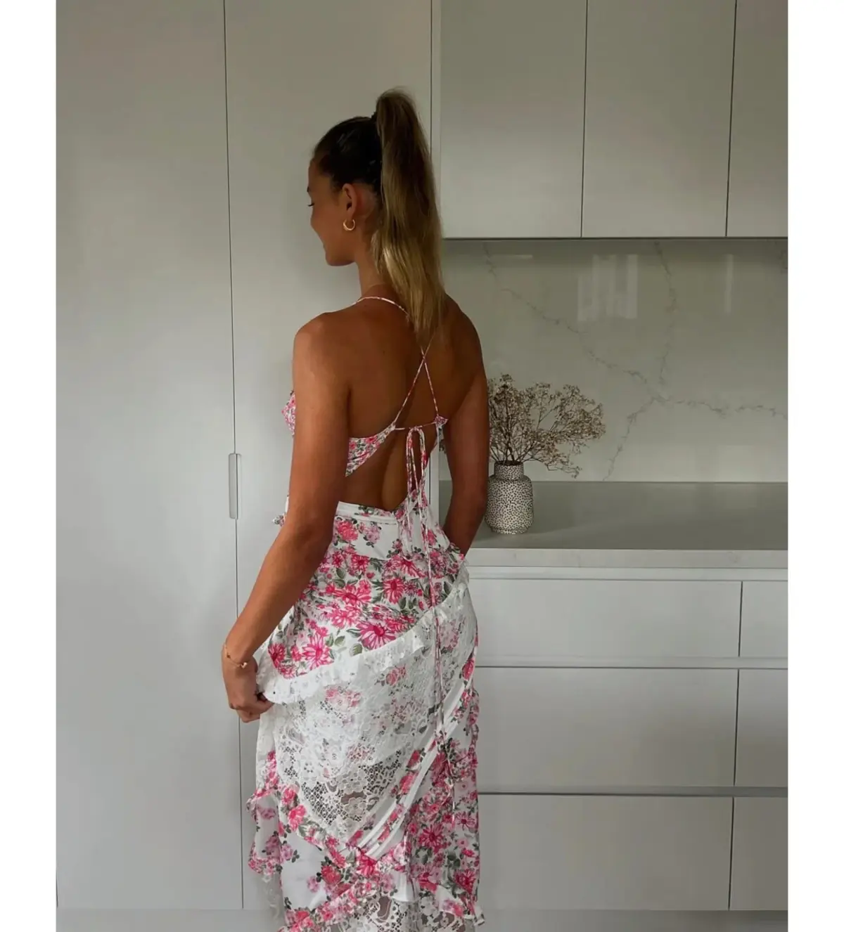 For Love & Lemons Pink Rosalyn Maxi Size XXS / AU 4 - Image 2