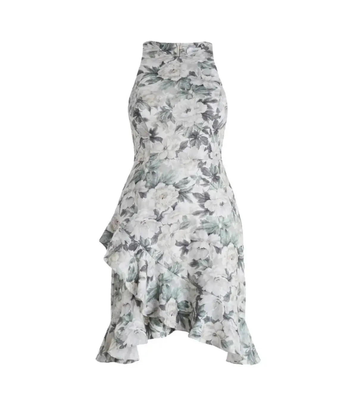 Zimmermann Bowerbird Flute Linen Mini Dress Floral Size 0 /  Size AU 8 - Image 4