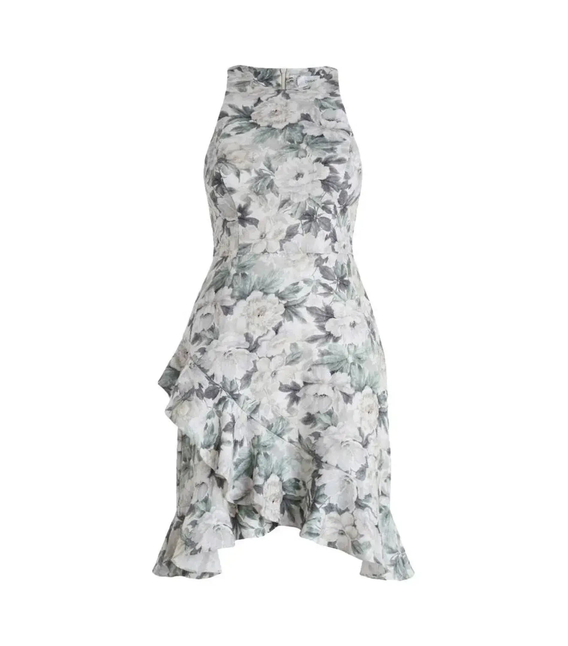 Zimmermann Bowerbird Flute Linen Mini Dress Floral Size 0 /  Size AU 8 - Image 4