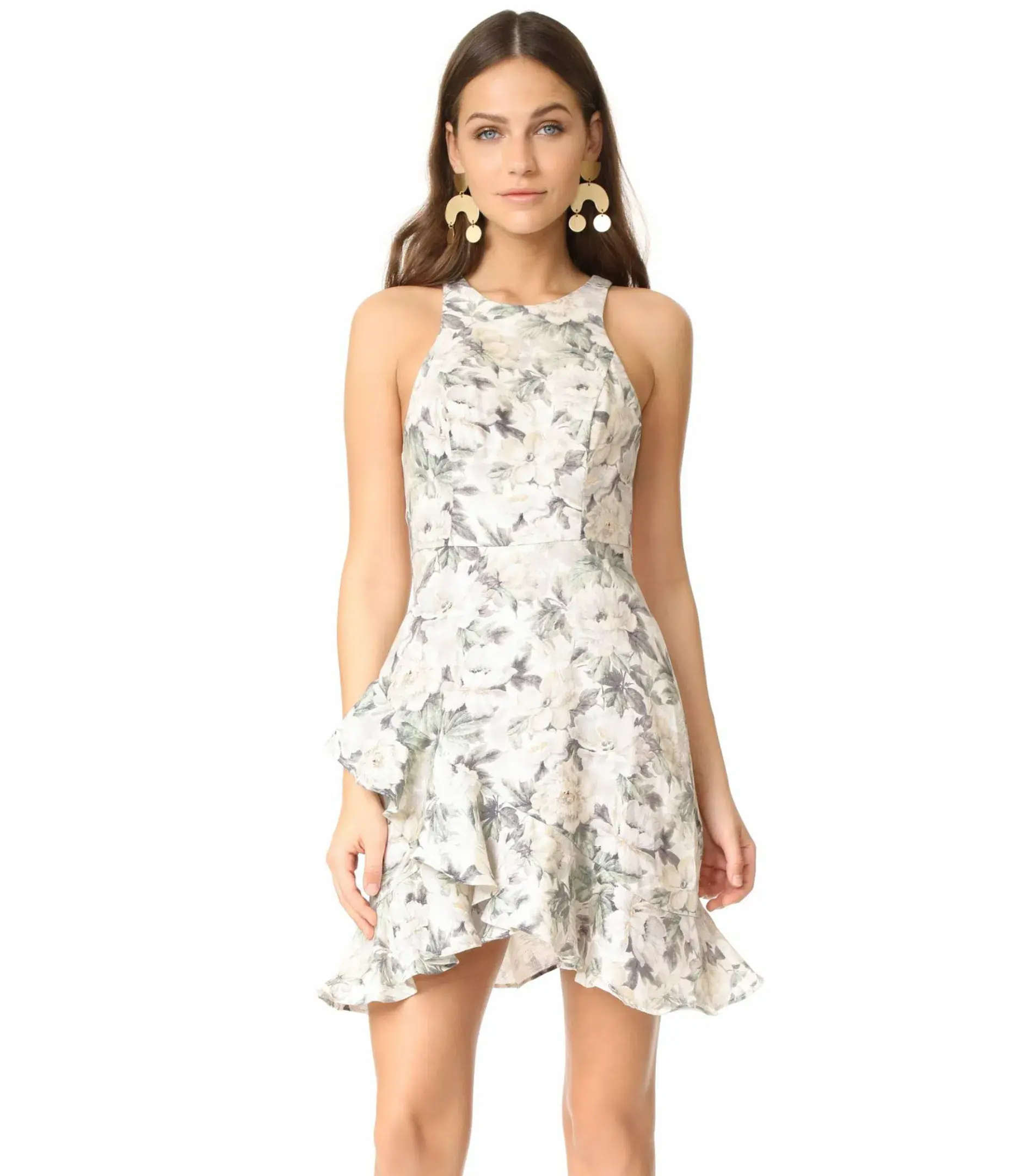 Zimmermann Bowerbird Flute Linen Mini Dress Floral Size 0 /  Size AU 8 - Image 2