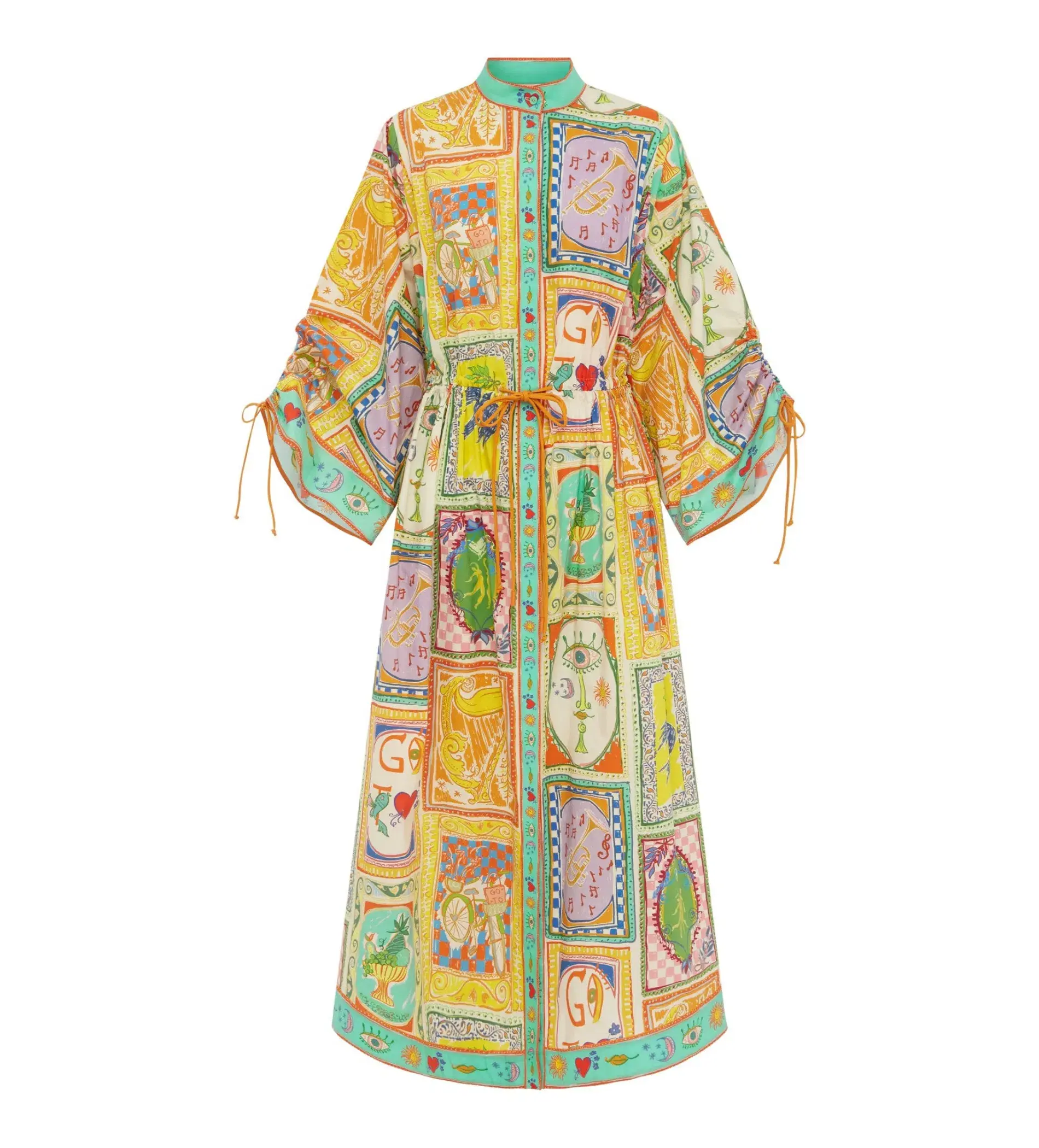 Alemais Holiday Go To Shirt Dress Multi Size 6  - Image 2