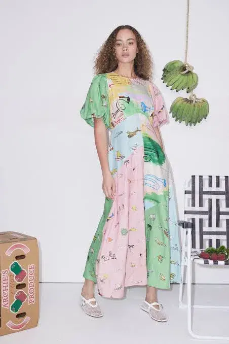 Alemais Jet Midi Dress size 8 for rent on The Volte - main image