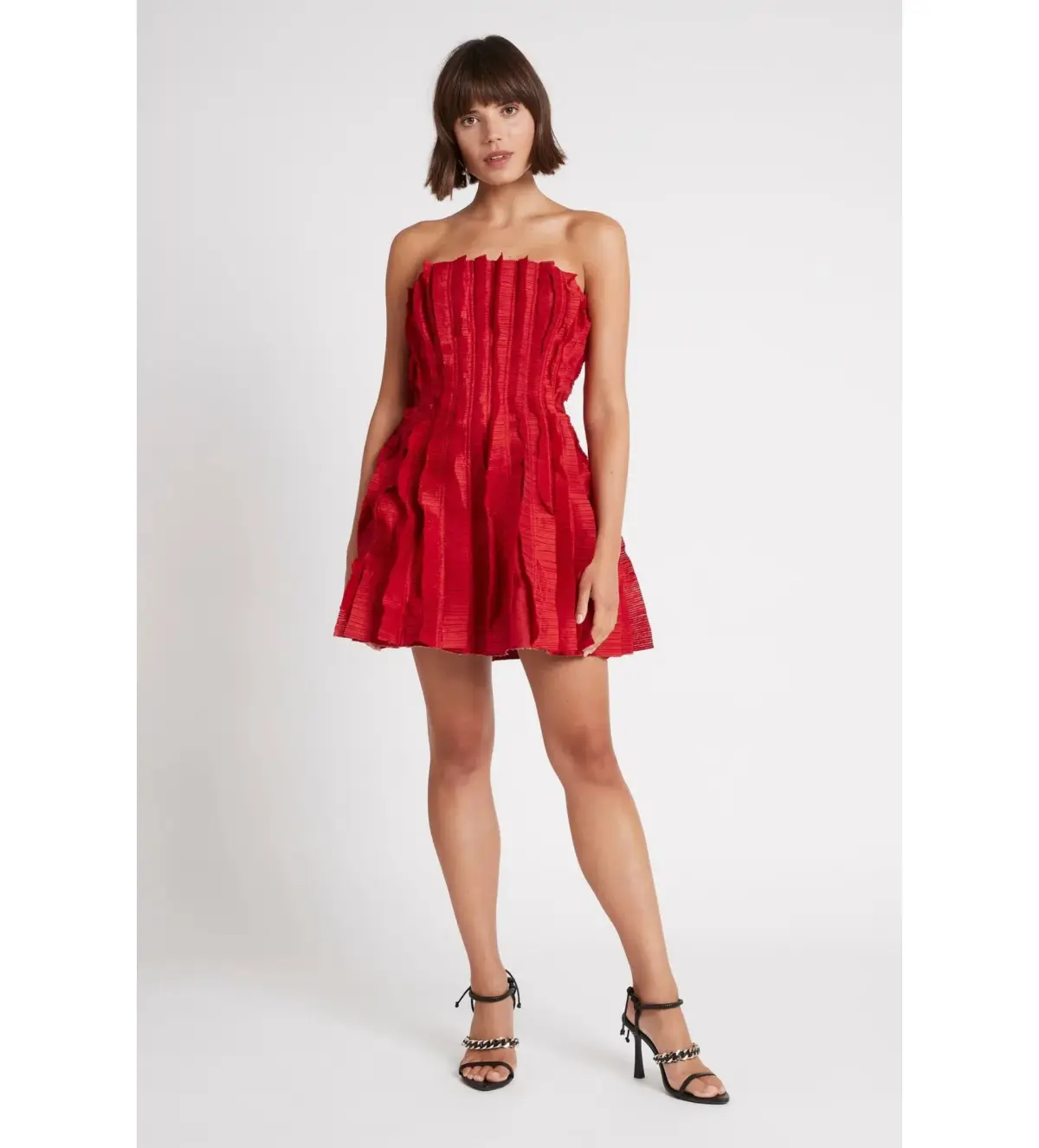 AJE Hybrid Mini Dress Red Size 6 - Image 1