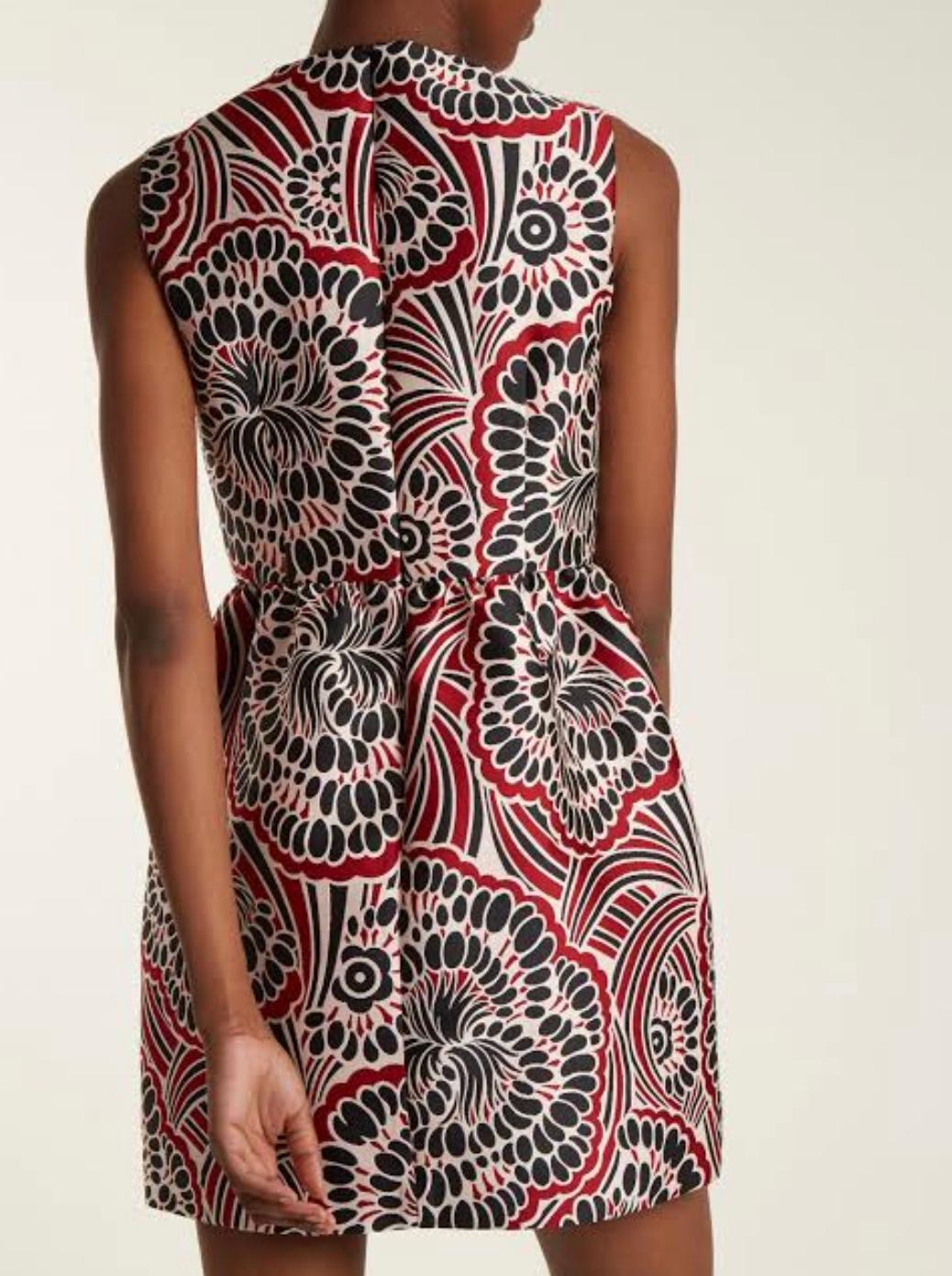 RedValentino Bambolina floral-jacquard mini dress Size 14 - Image 3