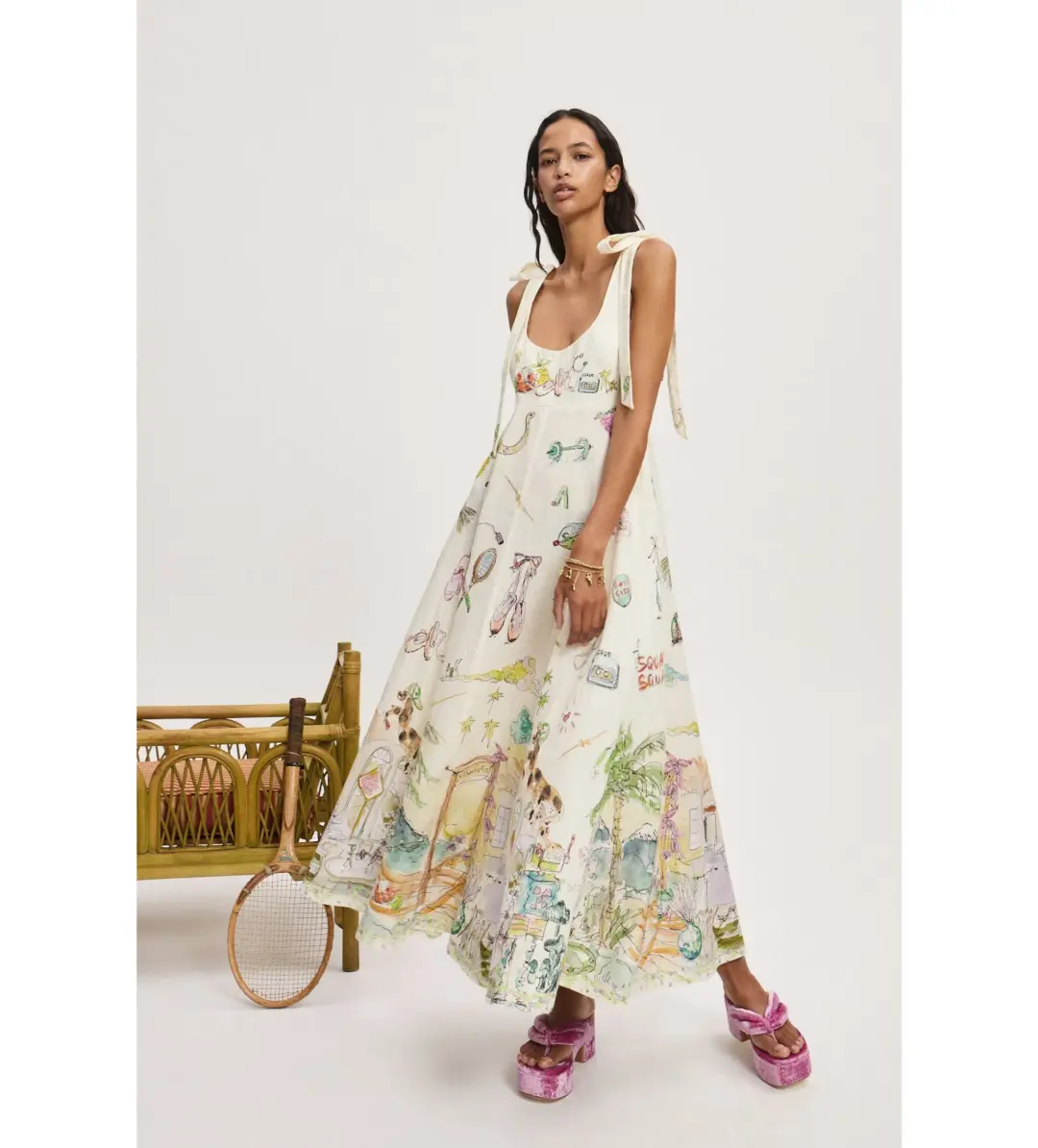 Alemais Anouk Ballet Sundress Print Size 8 for rent on The Volte - main image