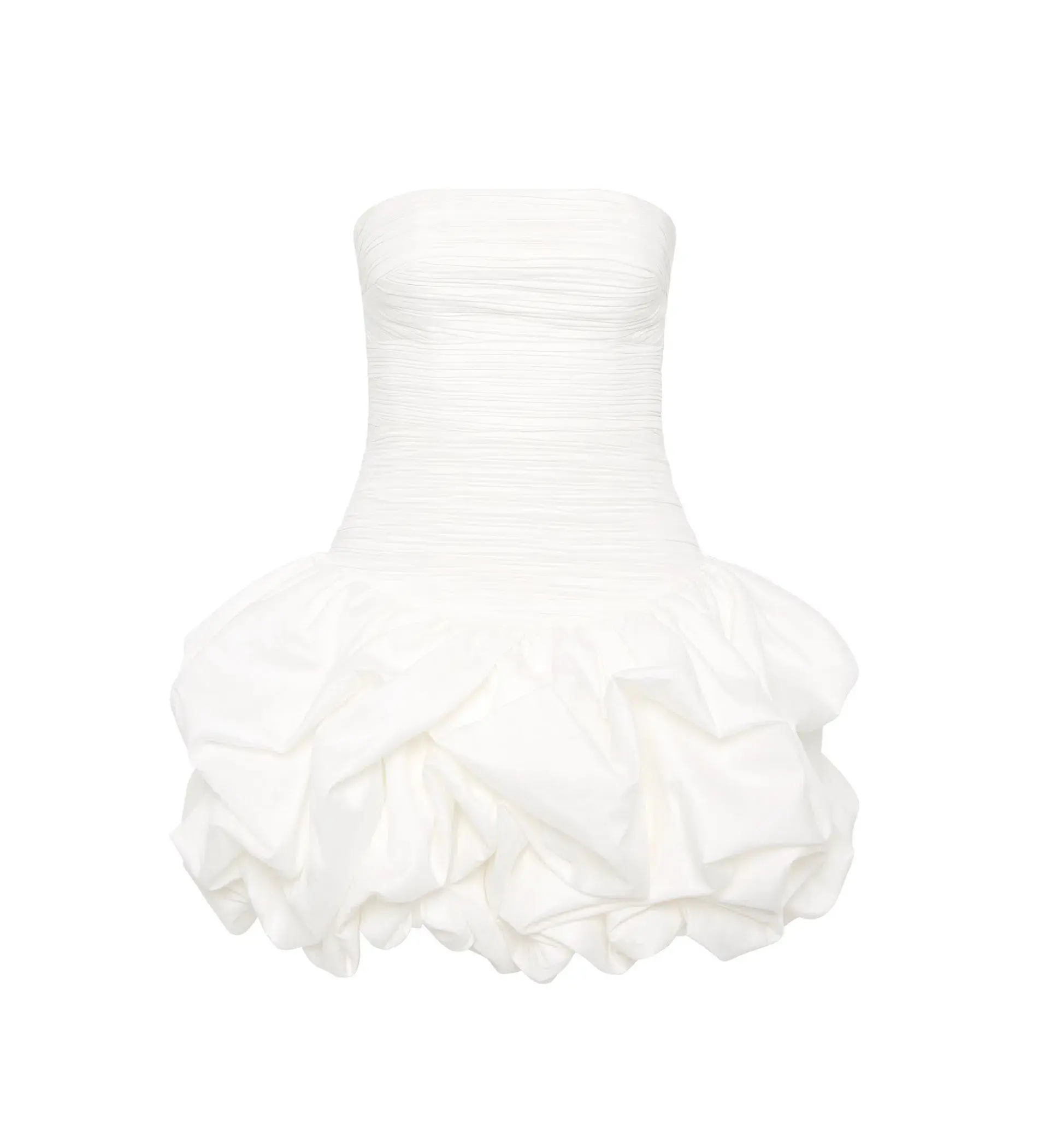 AJE Violette Bubble Hem Mini Dress Ivory Size 8 - Image 1