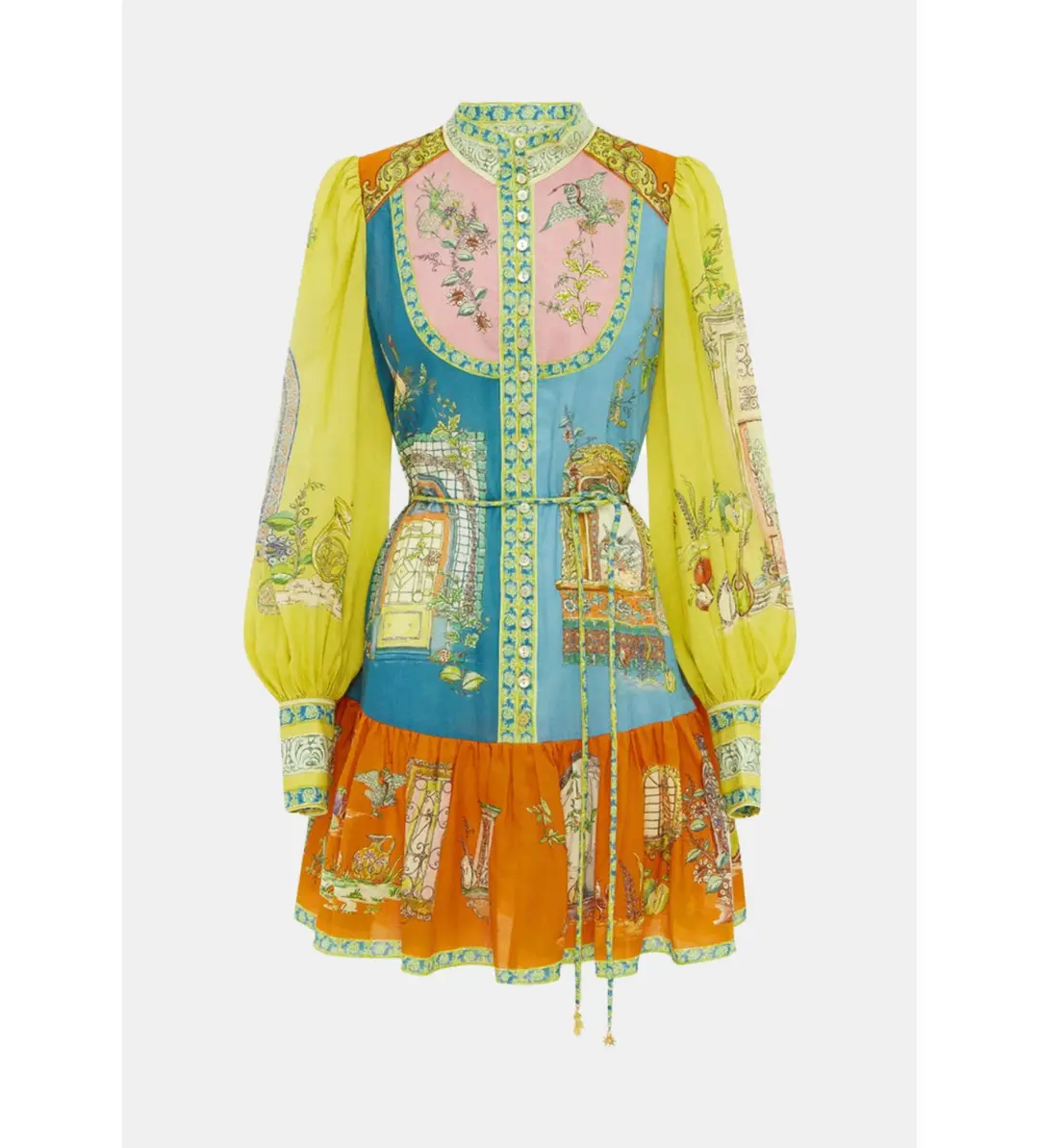 Alemais Monti Mini Dress Multi Size 10  for rent on The Volte - main image