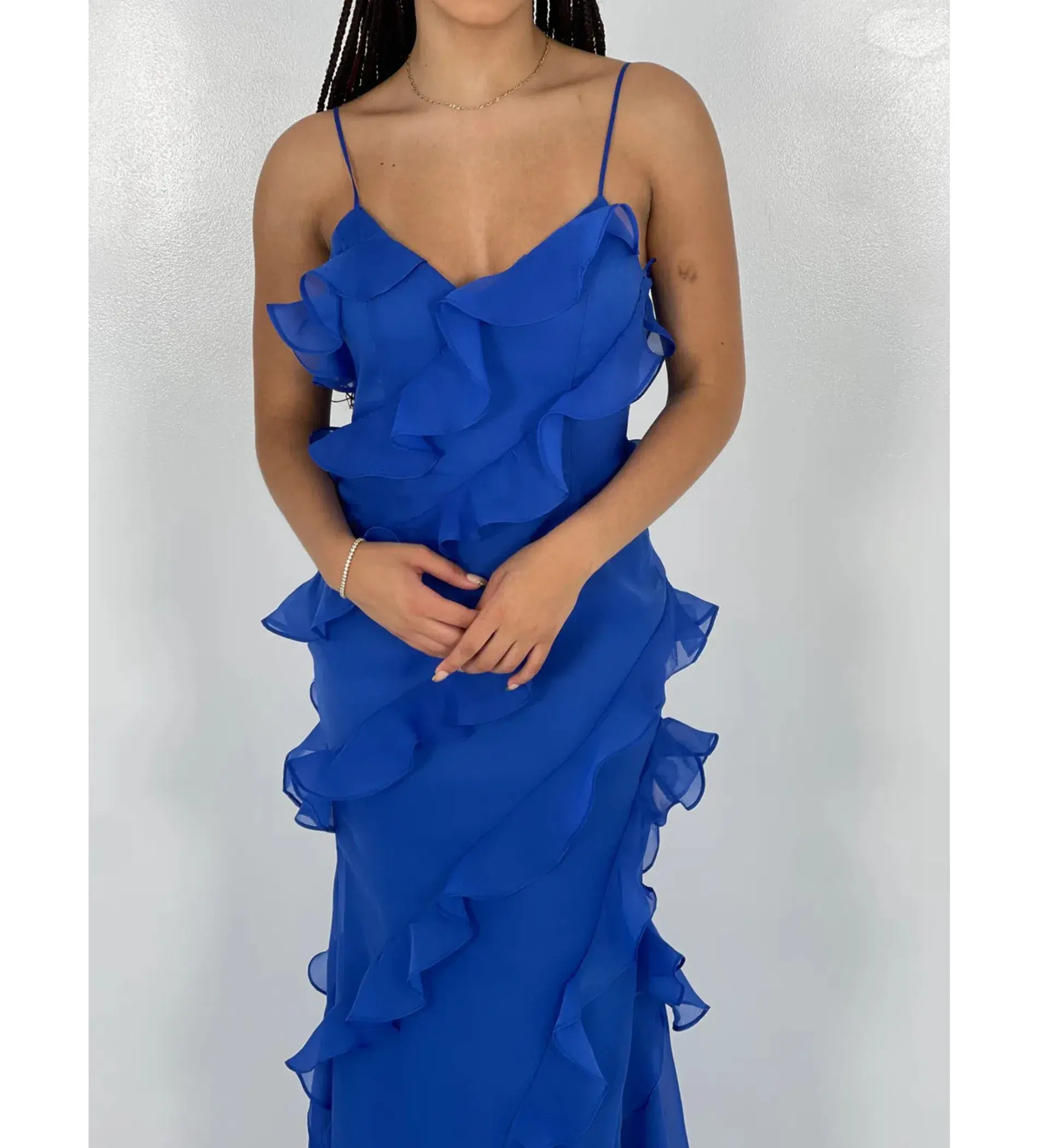 Love, Poppy Santorini Maxi Dress Royal Blue Size M/AU 10 - Image 3