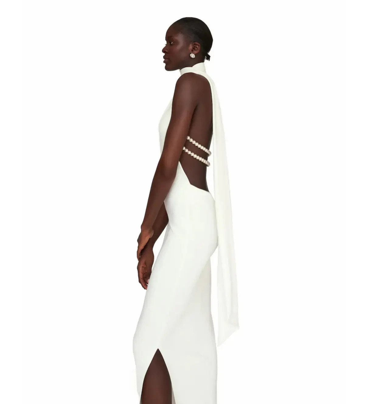 Khanums Kara Maxi Dress Ivory Size M/AU 10 - Image 2