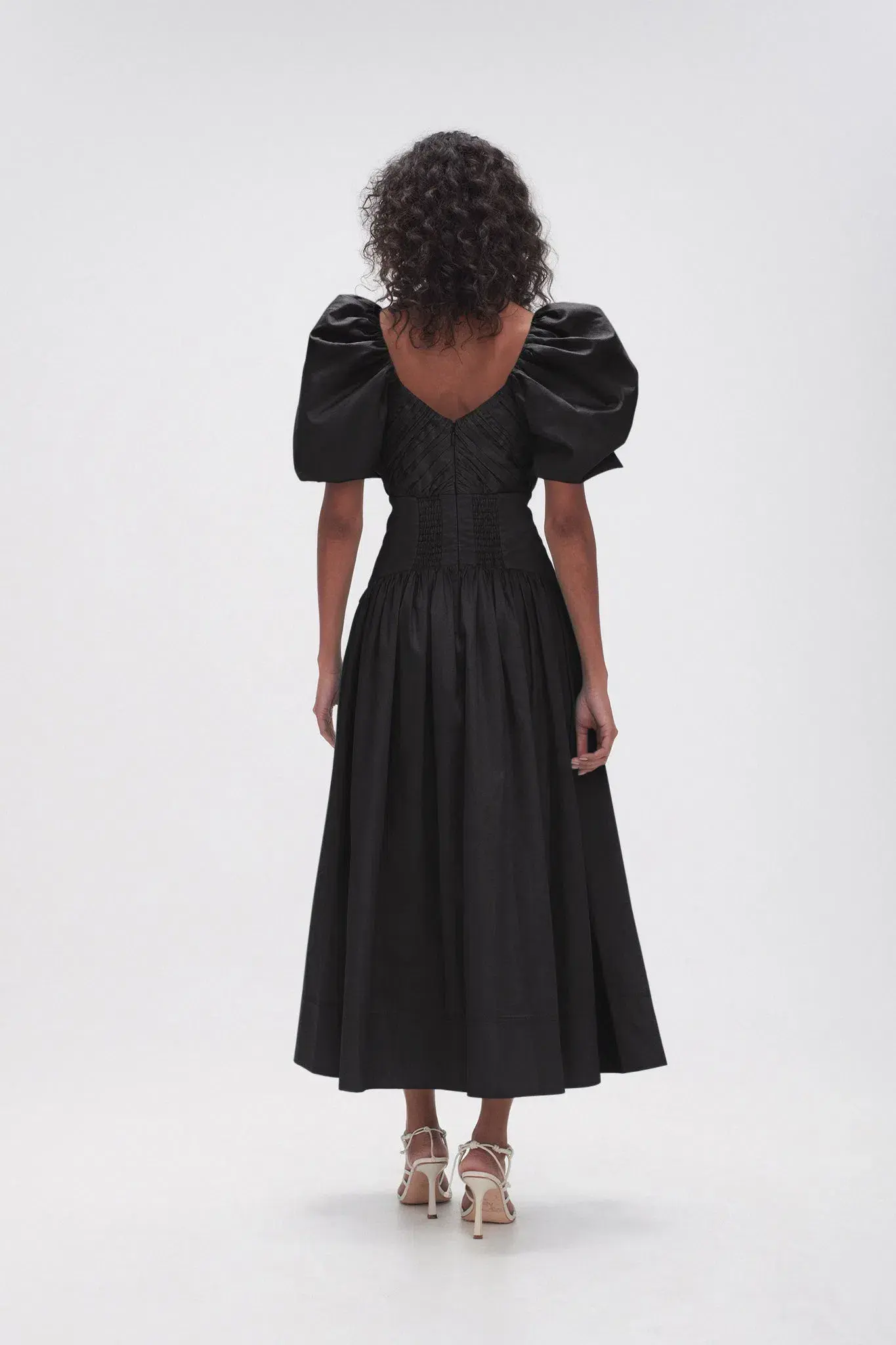 Aje Gabrielle Plunge Midi Dress  Black Size 12  - Image 4