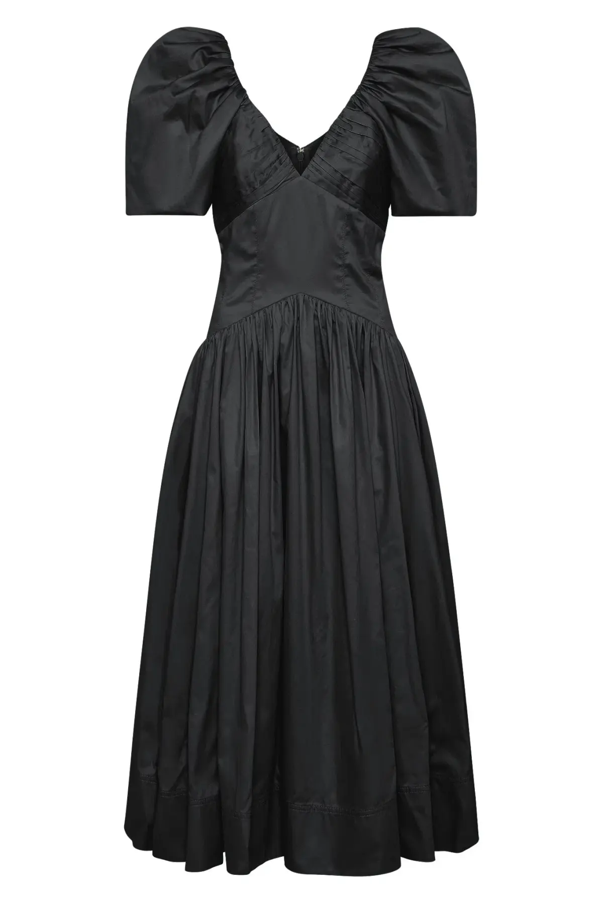 Aje Gabrielle Plunge Midi Dress  Black Size 12  - Image 5