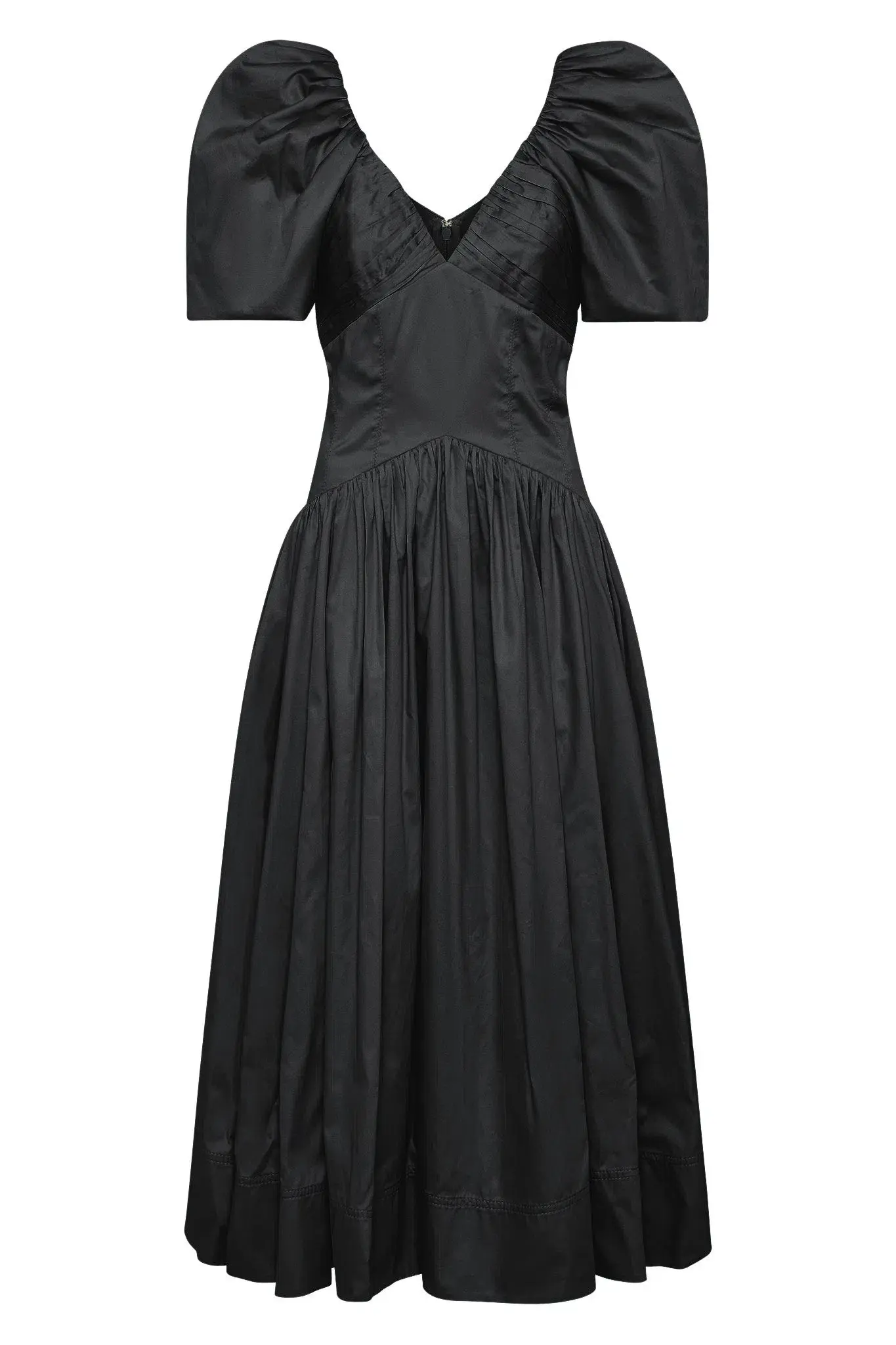 Aje Gabrielle Plunge Midi Dress  Black Size 12  - Image 5