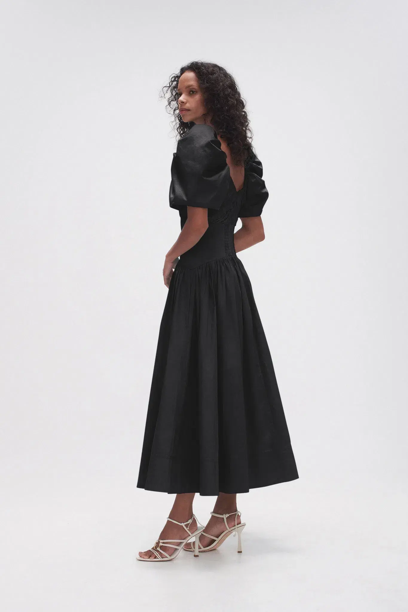 Aje Gabrielle Plunge Midi Dress  Black Size 12  - Image 3