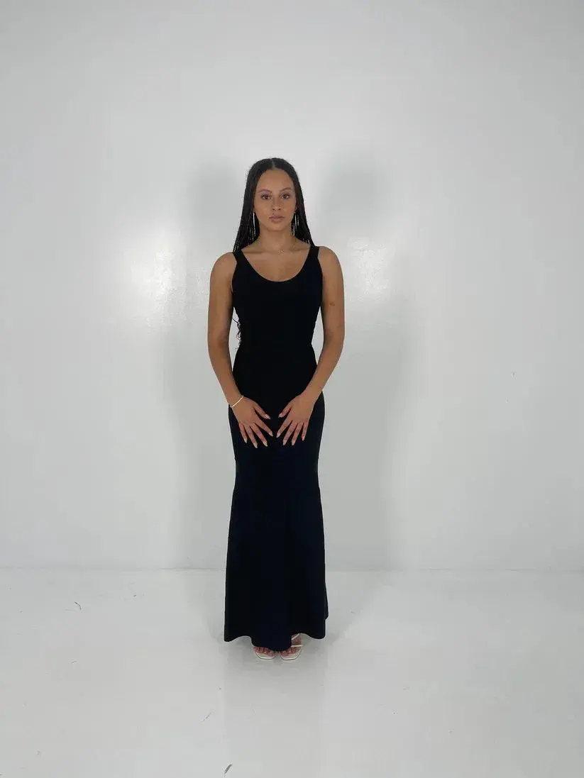 Hervé Léger Ellen Bandage Gown in Black Size XS/UK4 for rent on The Volte - main image