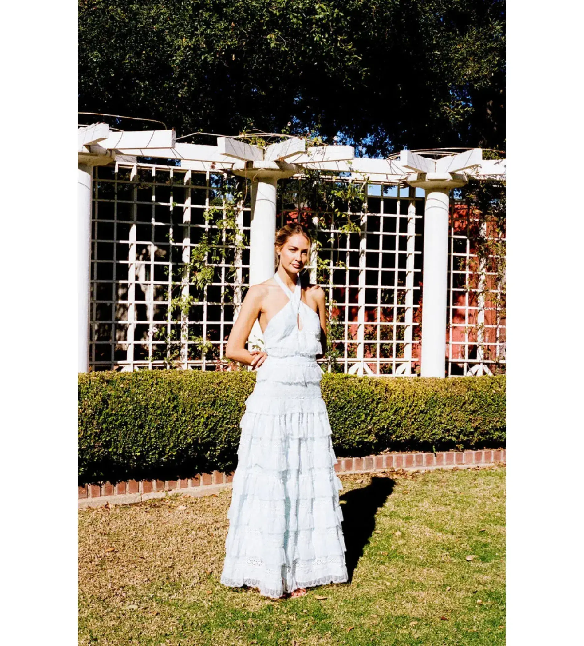 ALB Lovette Halter Maxi Dress White Size 14 - Image 1