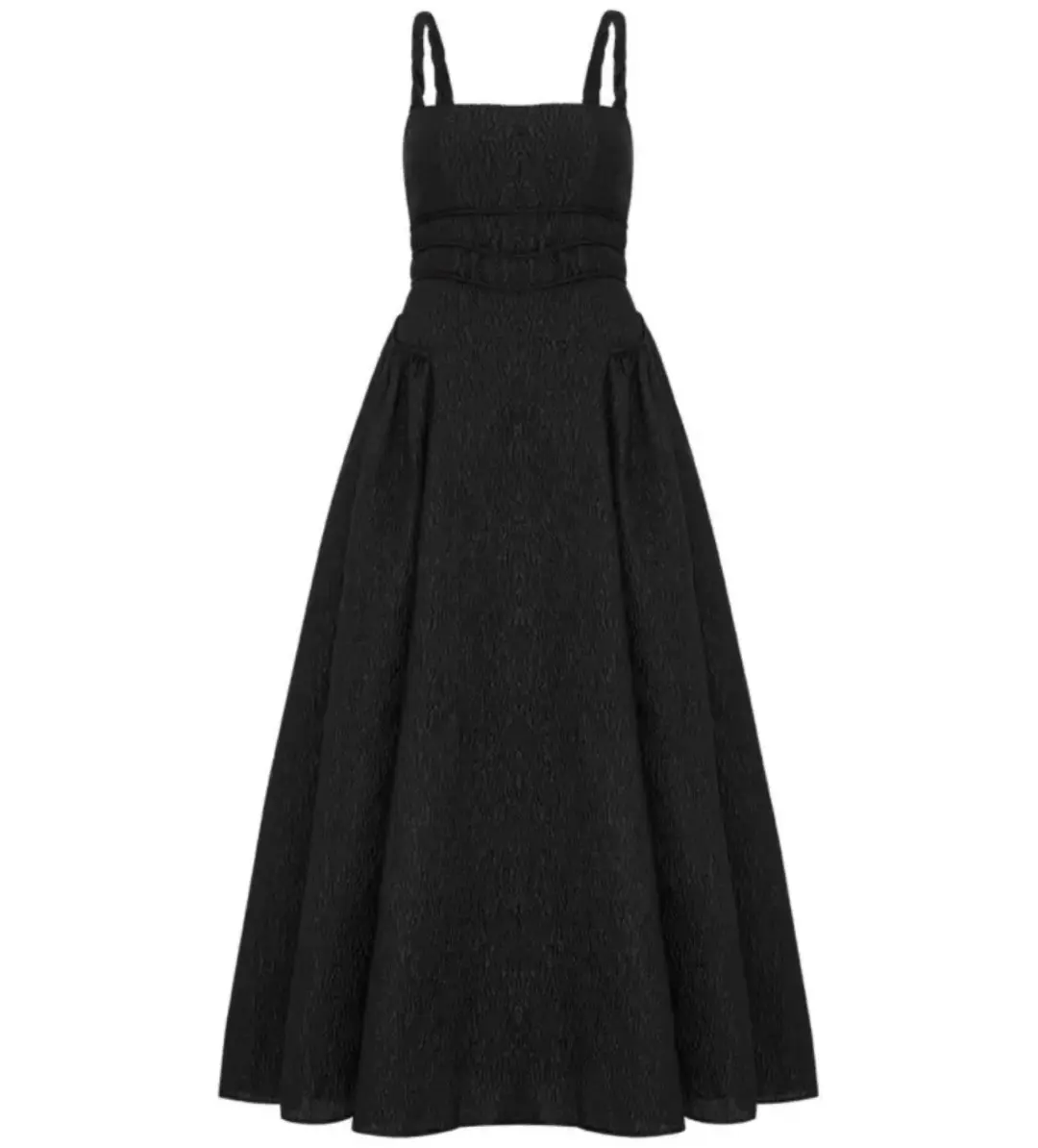 Rachel Gilbert Sophia Strap Midi Dress Black Size 14 for rent on The Volte - main image