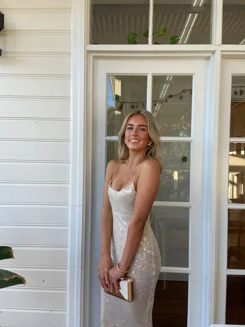 Rat And Boa Olympia Sequin Maxi Dress Size S/AU8 for rent on The Volte - main image