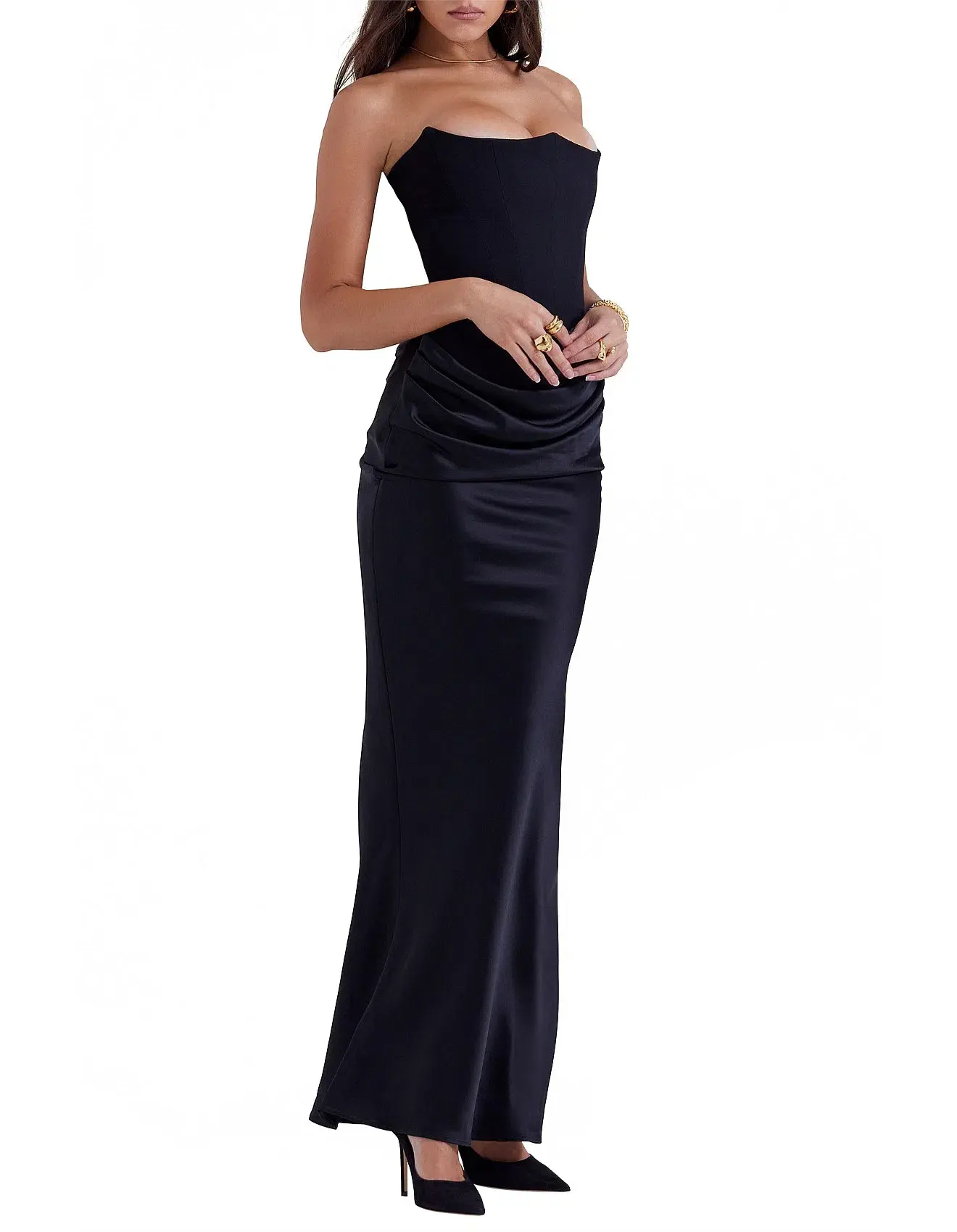 House of CB Black Persephone Dress Viral Black Size XS / AU 4 - Image 2