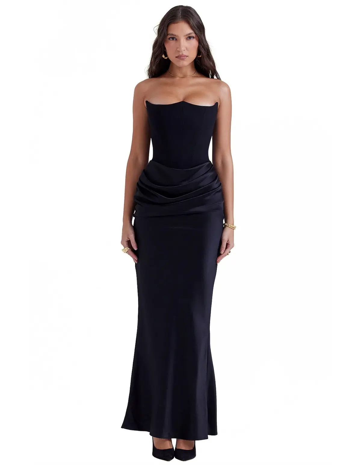 House of CB Black Persephone Dress Viral Black Size XS / AU 4 - Image 1