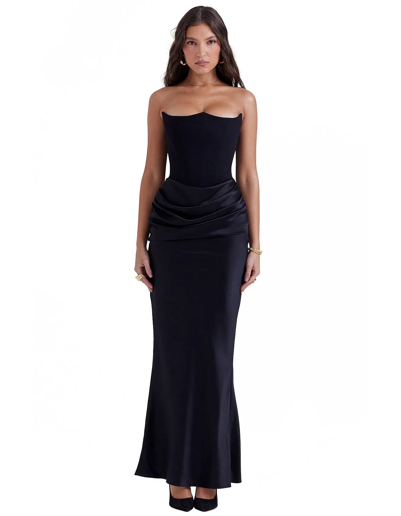 House of CB Black Persephone Dress Viral Black Size XS / AU 4 - Image 1