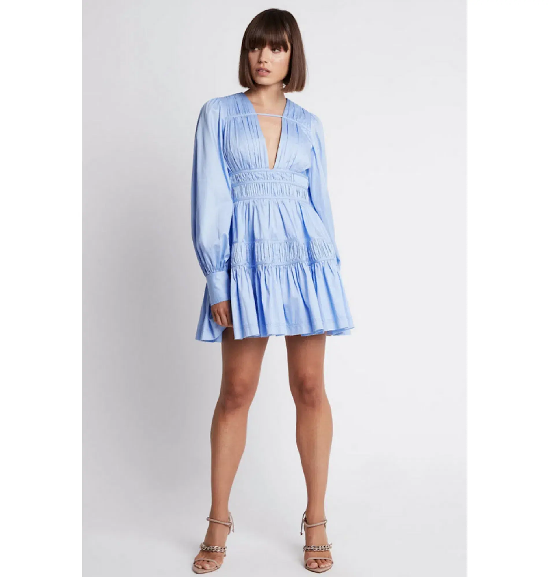 Aje Fallingwater Mini Dress Blue Size 16 - Image 1