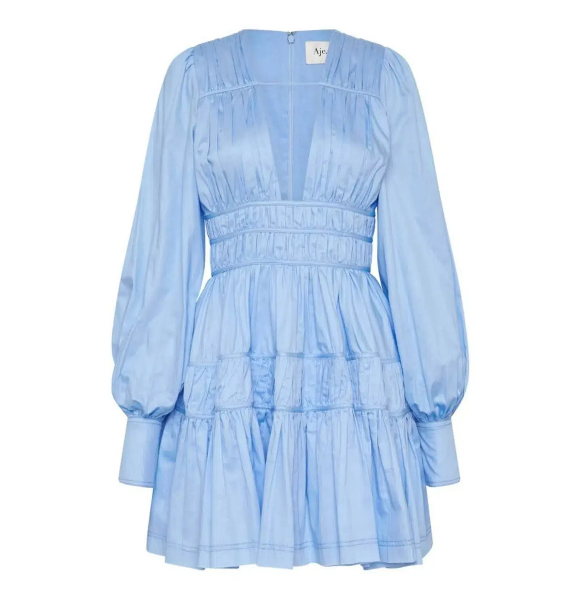 Aje Fallingwater Mini Dress Blue Size 16 - Image 4