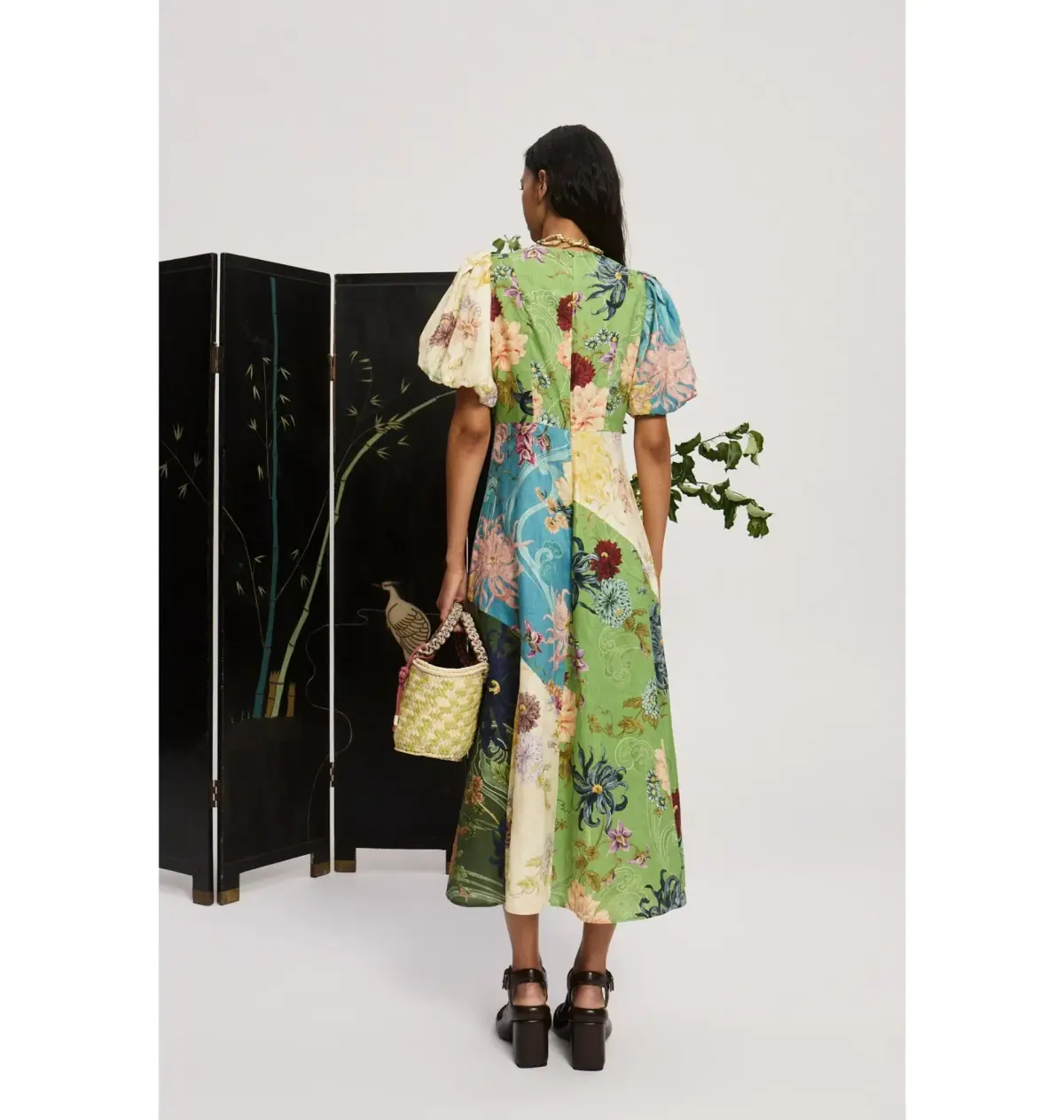 Alemais Avery Spliced Midi Dress Multi Size 16 - Image 2
