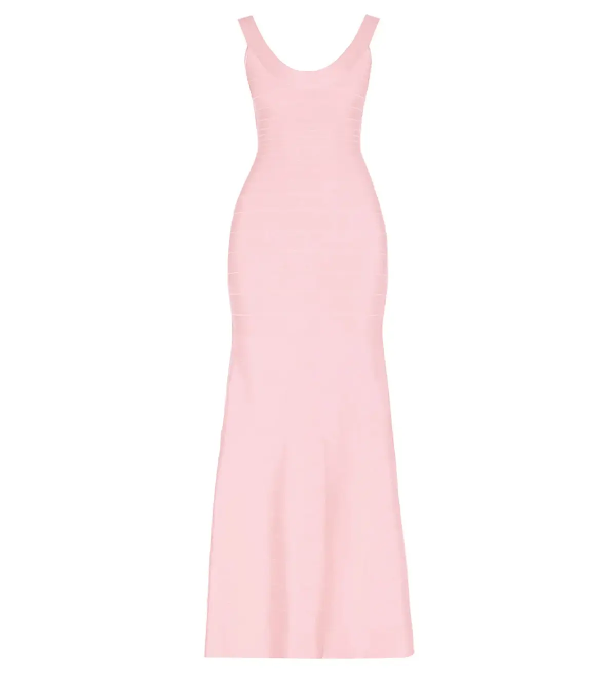 Herve Leger Ellen Bandage Gown Light Pink Size 6/S - Image 4