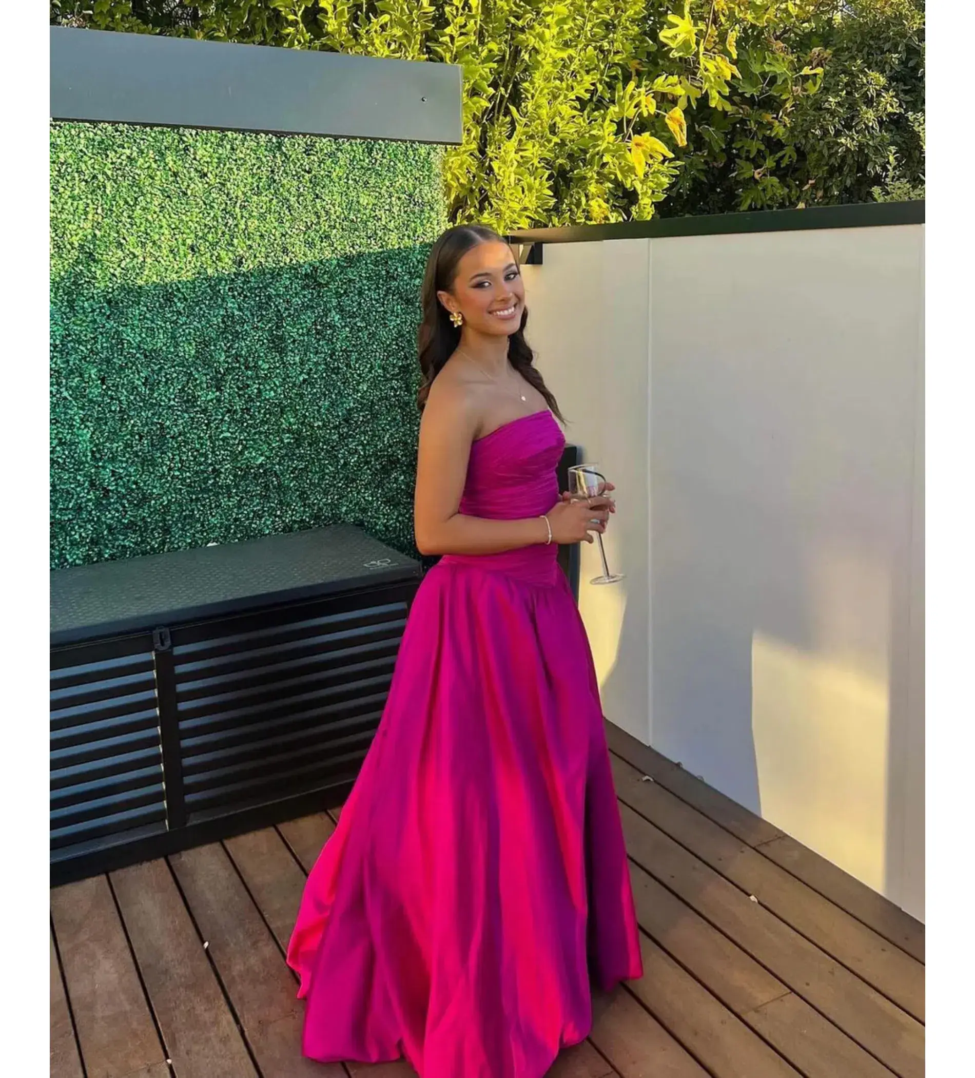 Aje Violette Bubble Hem Maxi Magenta Size AU 8 - Image 2
