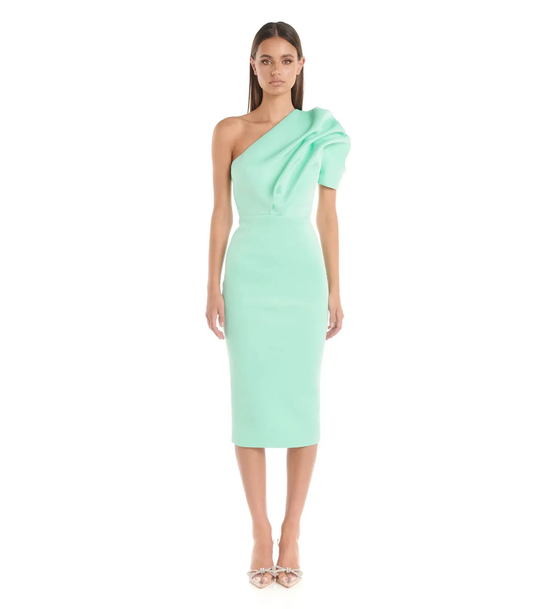 Eliyah the Label Suzie Midi Dress Mint Green Size 10 - Image 1