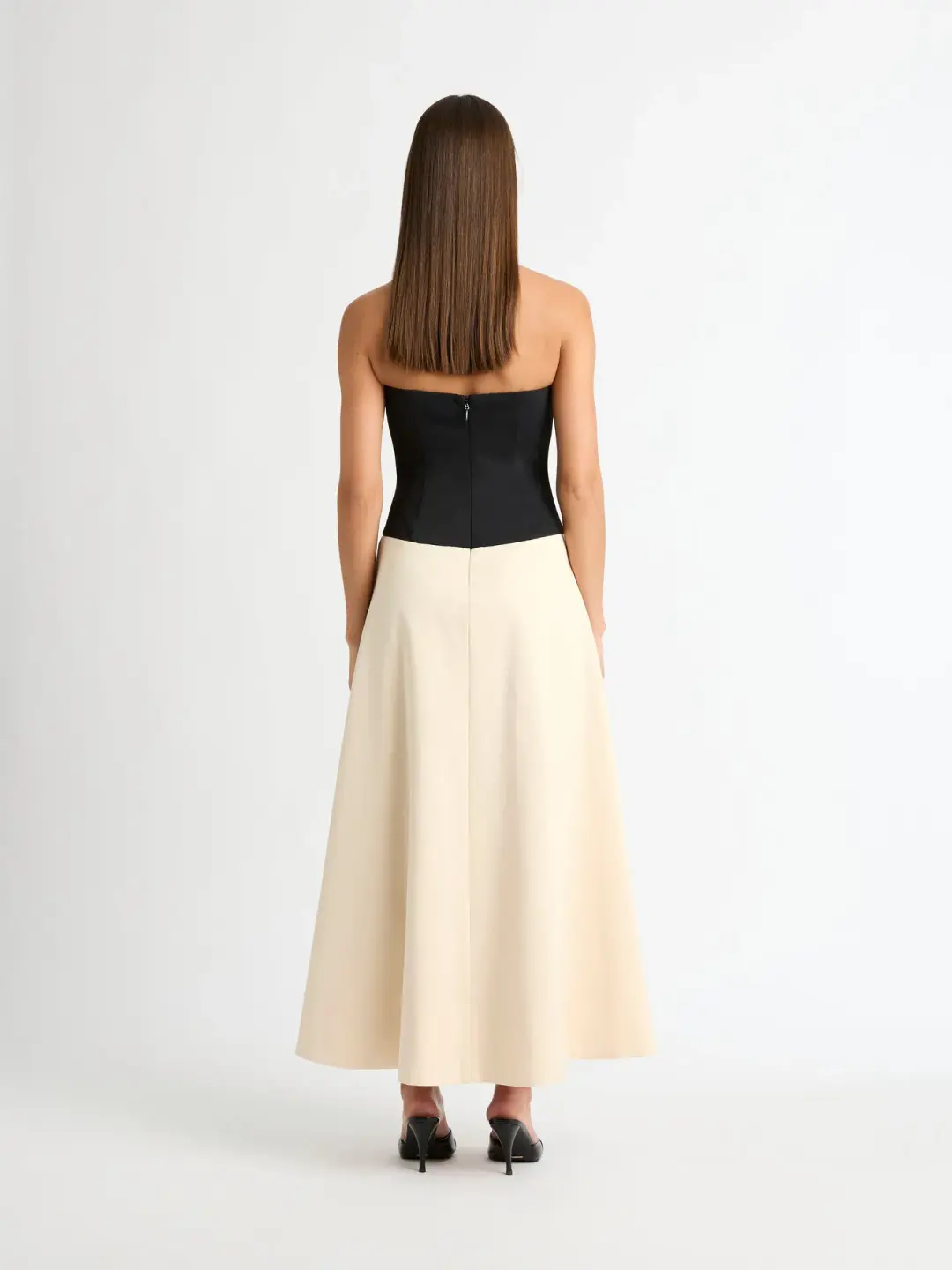 Sheike Grace Gown Cream & Black Size 8 for rent on The Volte - main image