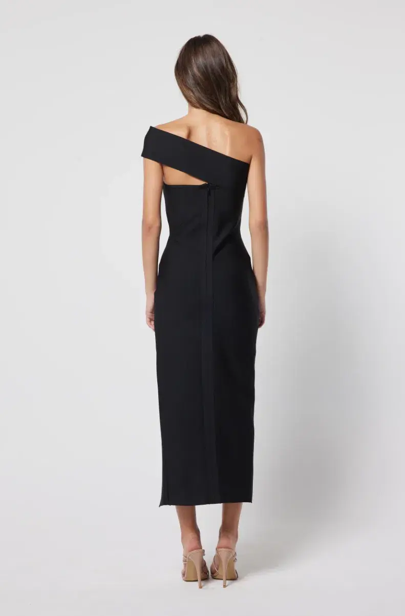 Elliatt Soroa Midi Dress Black Size M/AU 10 - Image 2