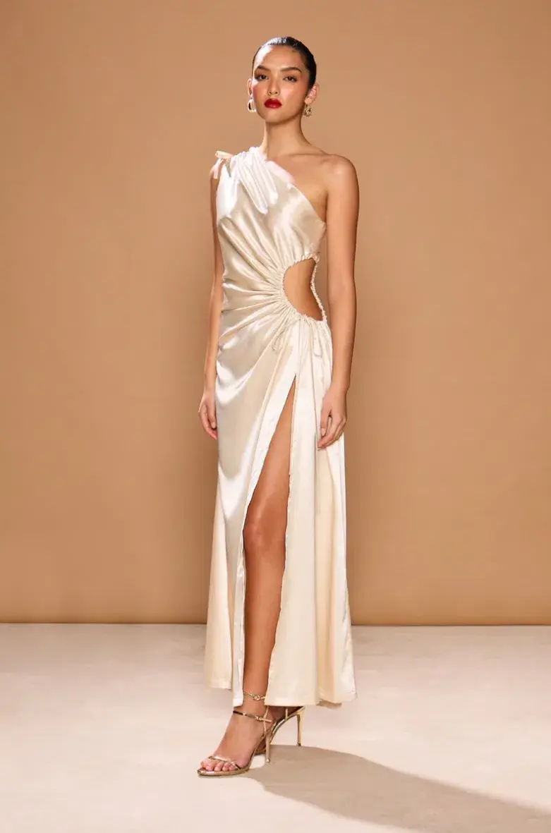 Sonya Moda Ocean Pearl Maxi Dress White Size 10 - Image 1