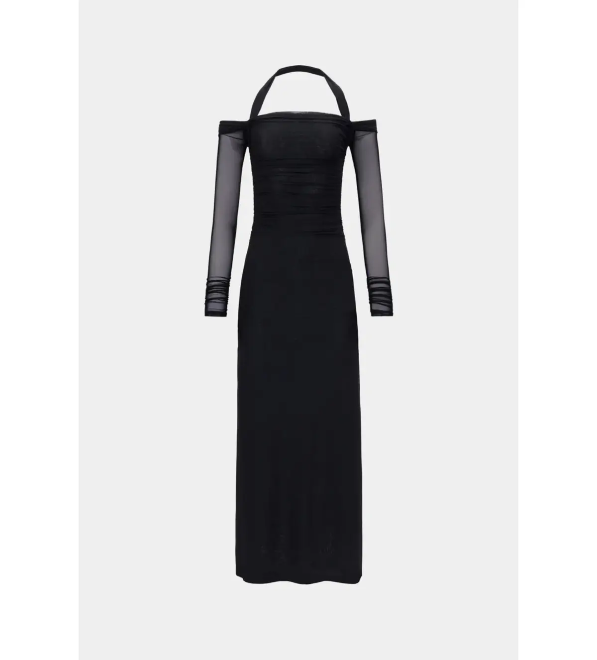 MISHA Sonnet Mesh Maxi Dress Black Size 14/XL - Image 4