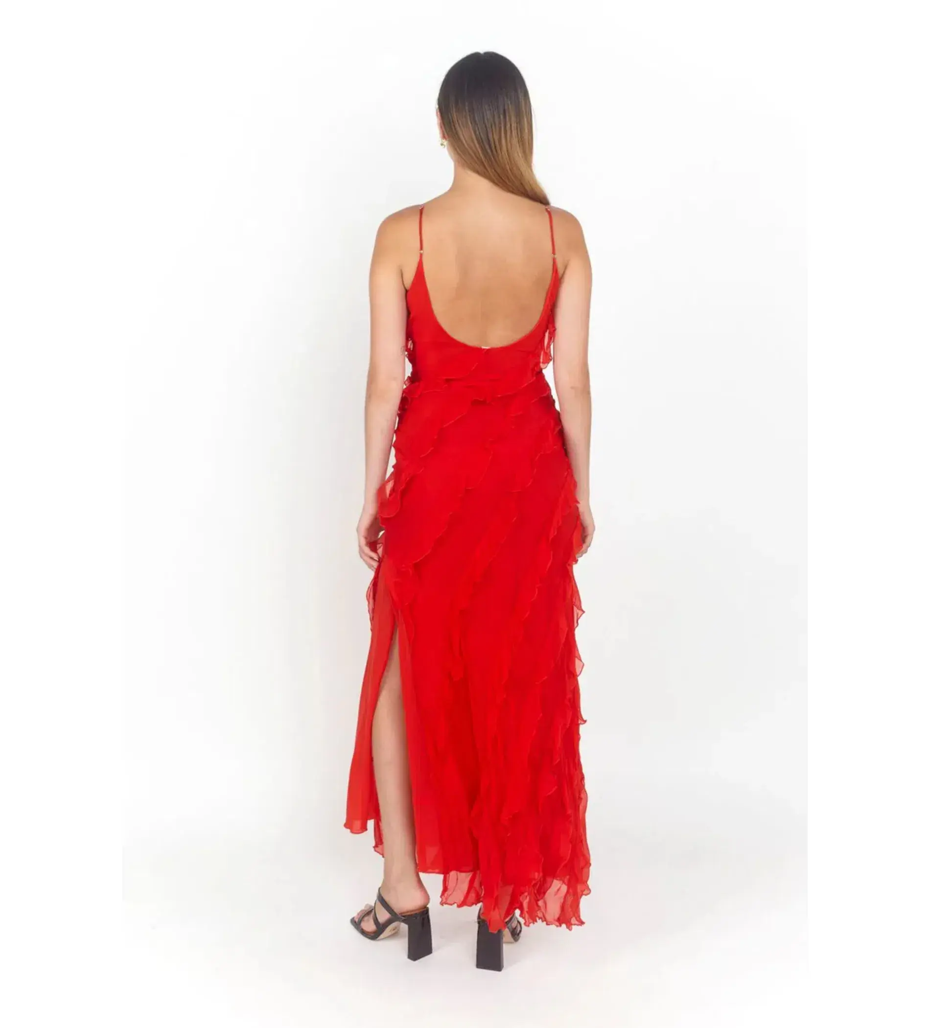 Rat & Boa Cecilia Dress in Red Size 6 - Image 3