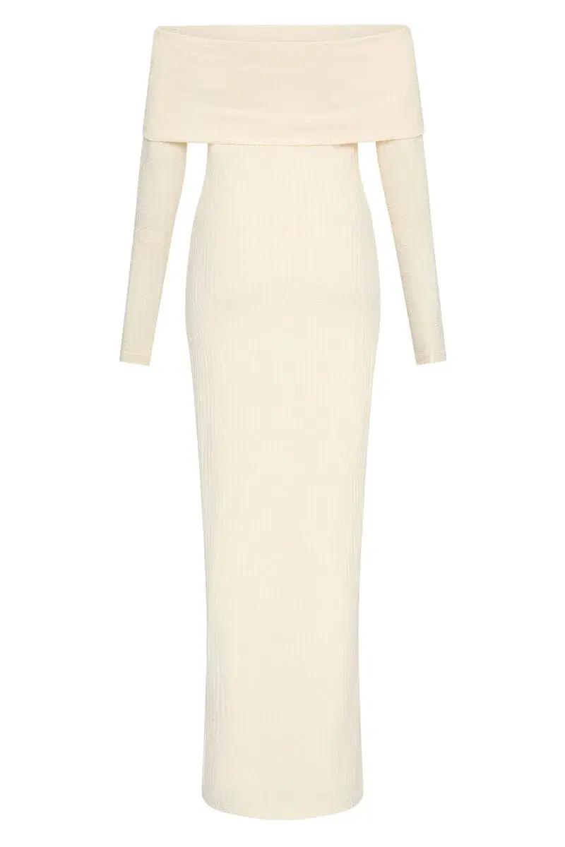 Sofia the Label Gia off the Shoulder  Dress Cream Size 10 - Image 6