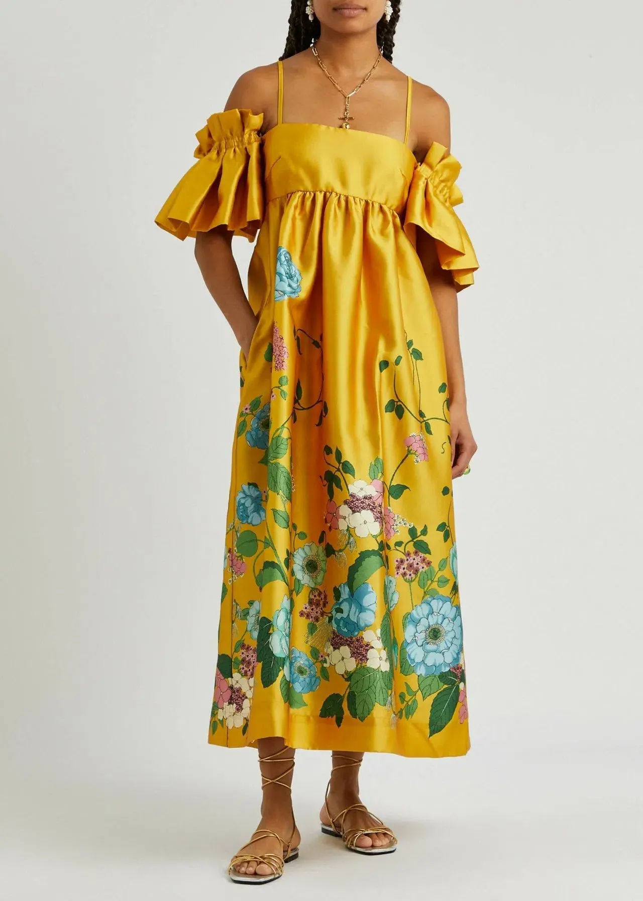 Alemais Dana Midi Dress in Marigold Size 8 - Image 2