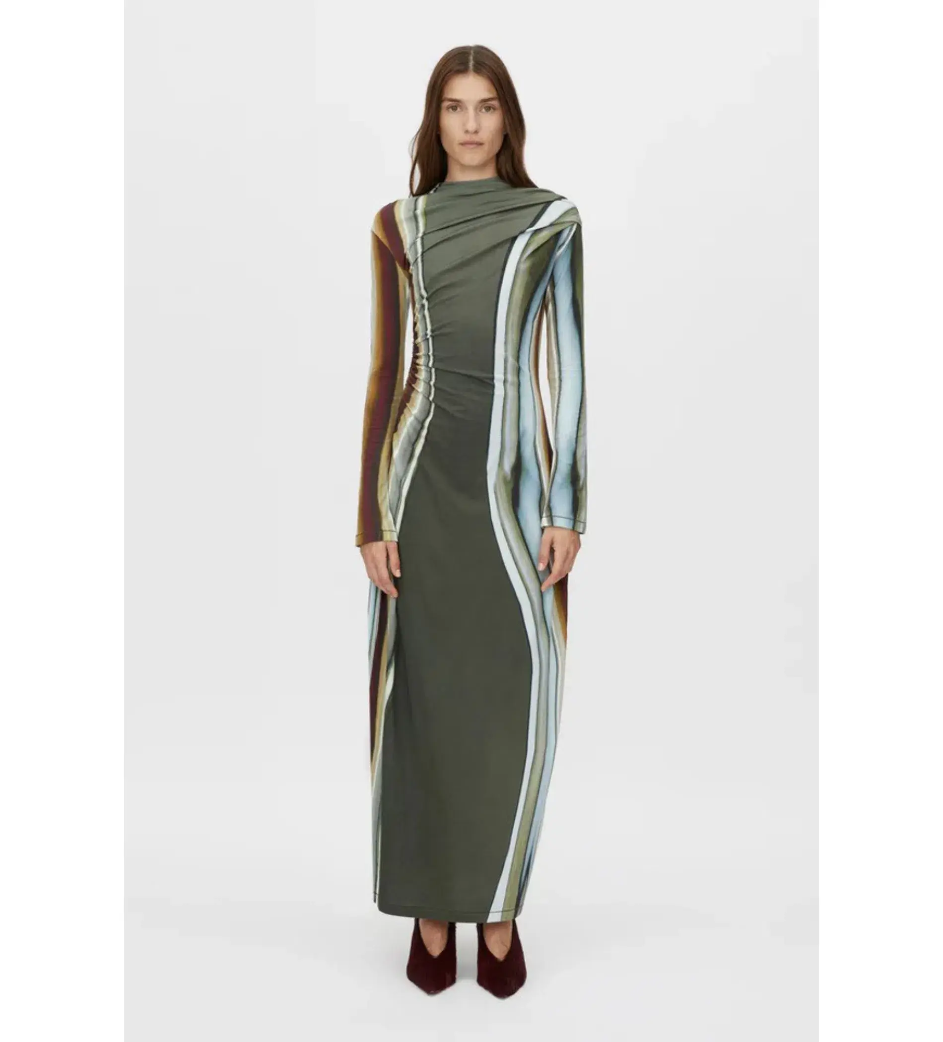 Camilla and Marc Elixir Print Jersey Maxi Dress in Elixir Print Size AU 6 (6-8) - Image 1