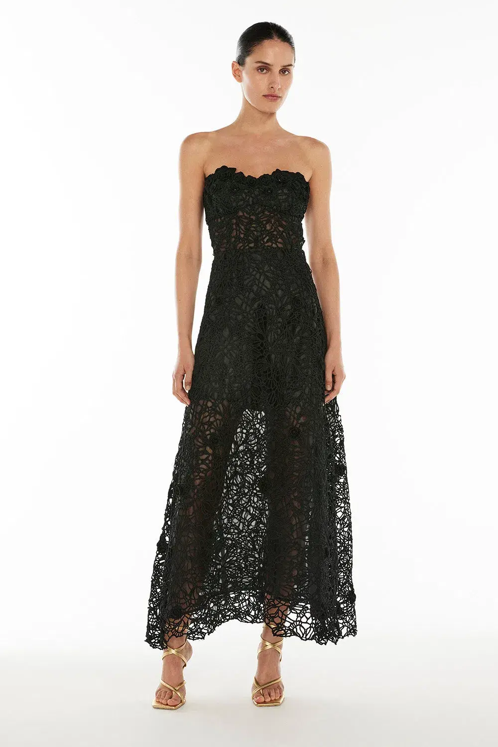 Manning Cartell Tea Ceremony Maxi Dress Black Size AU 8 - Image 1