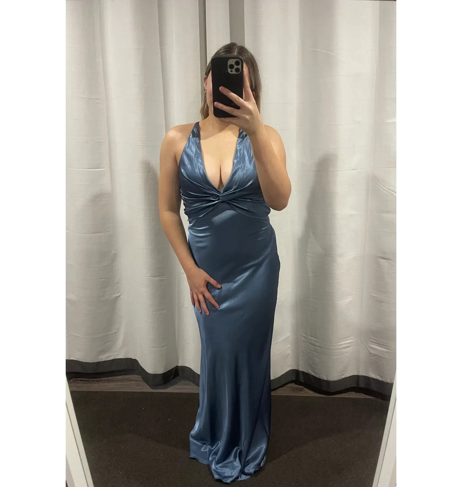 Ruth Tarvydas Goddess Gown Blue Size 12 - Image 1