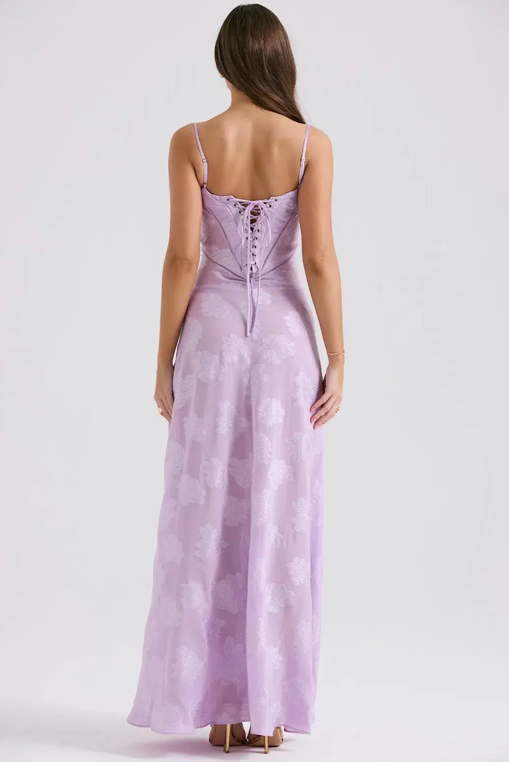 House Of CB Purple Seren Gown Size 6 - Image 3