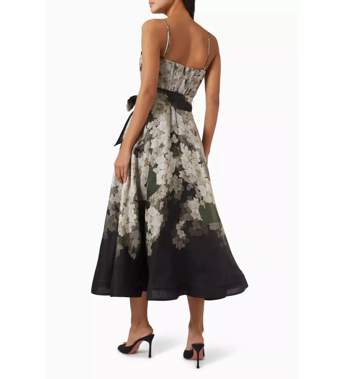 Zimmermann Balance Picnic Dress in Black Hydrangea Size 2/ AU 12 - Image 2