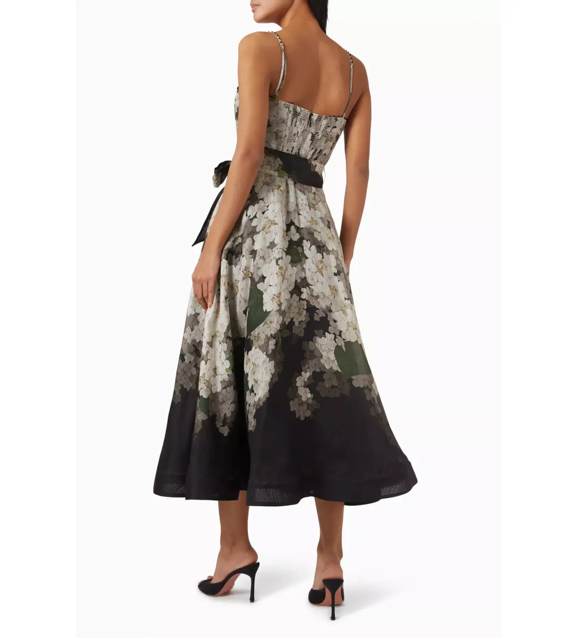Zimmermann Balance Picnic Dress in Black Hydrangea Size 2/ AU 12 - Image 2