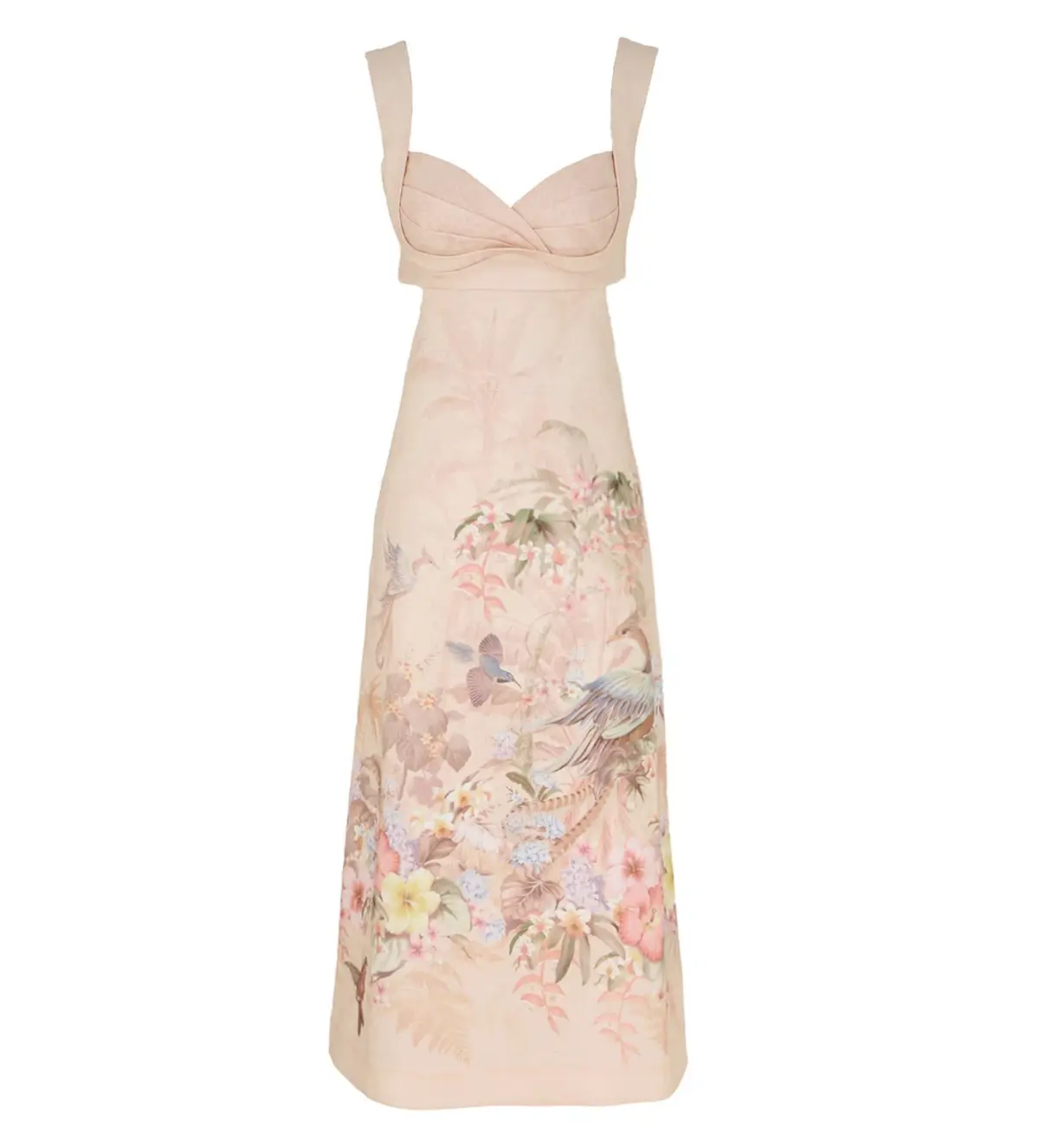 Zimmermann Illuminate Midi Dress in Ivory Tropical Size 2 / AU 12 - Image 3