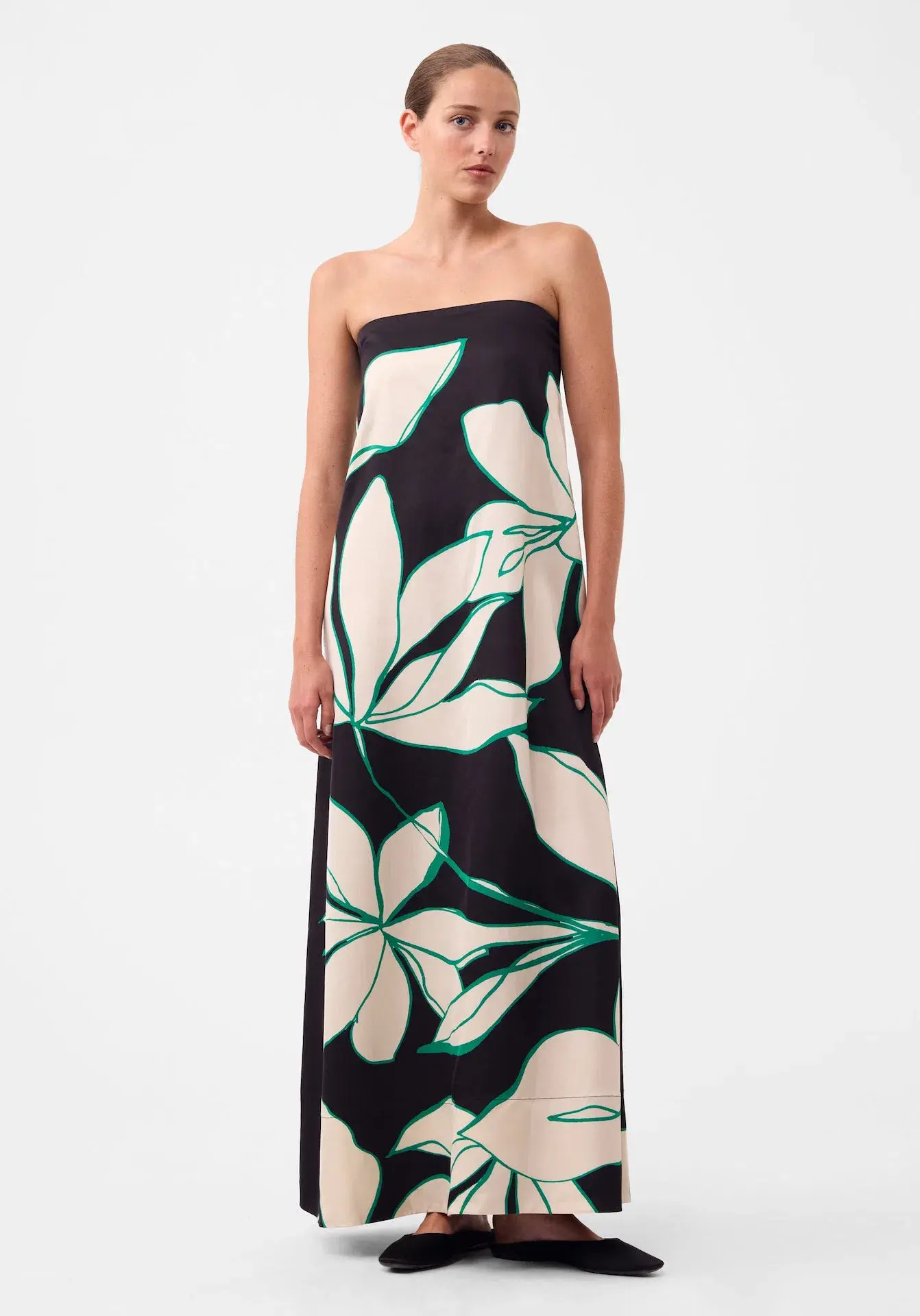 Morrison Willow Maxi Strapless Dress Floral Print Size AU 12 - Image 1