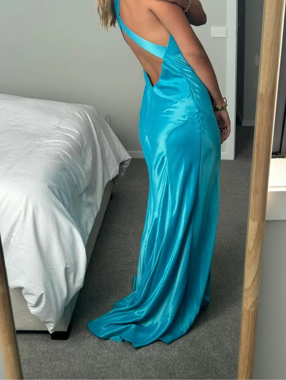 Ruth Tarvydas Aries Gown Aqua Size 12 - Image 3