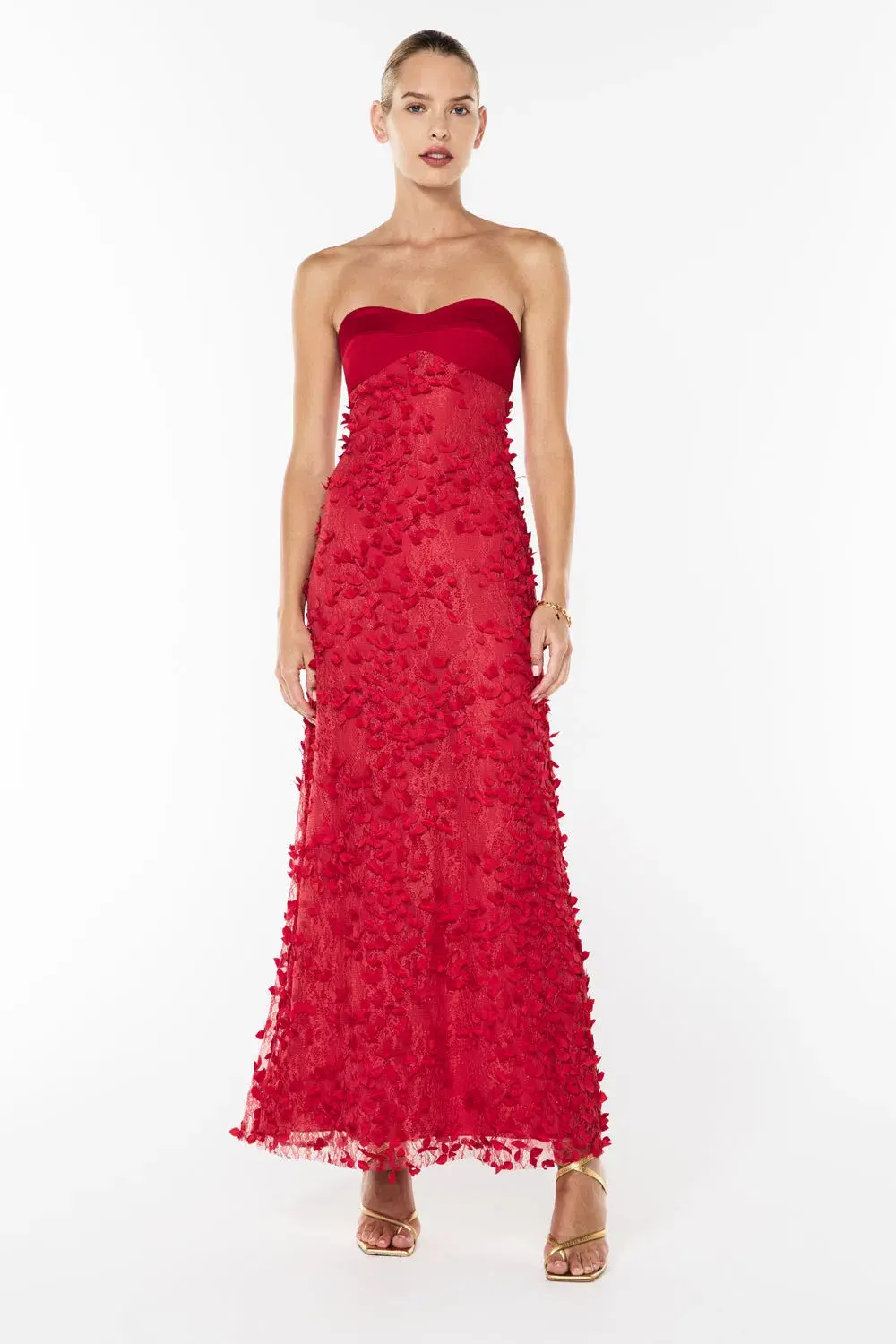 Manning Cartell Enchantment Balconette Maxi Dress Scarlet Red Size 4 - Image 1